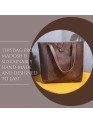  Genuine Hunter Leather Tote Women Purse Handmade Handbag Top Handle Shoulder Bag